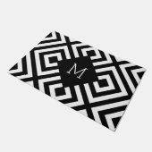 Monogram zwart-wit deurmat (Schuin)
