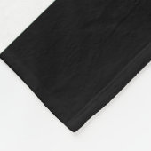 Monogram zwart-wit fleece deken (Hoek)