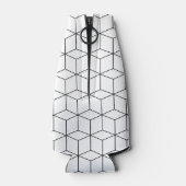 Monogram zwart-wit flesjeskoeler (Achterkant)