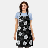 Monogram zwart-wit Floral Schort (Gedragen)