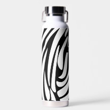 Monogram zwart-wit gestreept zebrapatroon
