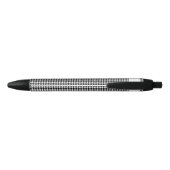 Monogram | Zwart Wit Houndstooth Patroon Inkt Zwarte Inkt Pen (Achterkant)