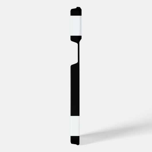 Monogram zwart-wit iPhone hoesje (Rechterkant)