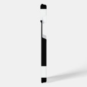 Monogram zwart-wit iPhone hoesje (Linkerkant)