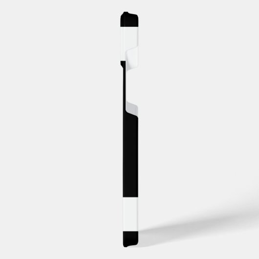 Monogram zwart-wit iPhone hoesje (Linkerkant)