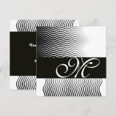 MONOGRAM, zwart-wit Kaart (Voorkant / Achterkant)