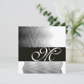 MONOGRAM, zwart-wit Kaart (Staand voorkant)