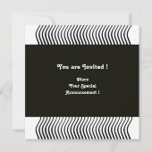 MONOGRAM, zwart-wit Kaart (Achterkant)