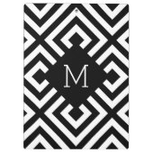 Monogram zwart-wit klembord (Achterkant)