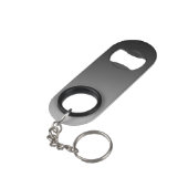 Monogram zwart-wit mini flessenopener (Achterkant Gekanteld)