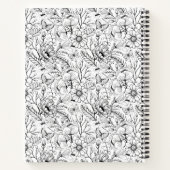 Monogram zwart-wit notitieboek (Achterkant)