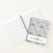 Monogram zwart-wit notitieboek (Binnen)
