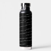 Monogram zwart-wit-prikkeldraad waterfles (Rechts)