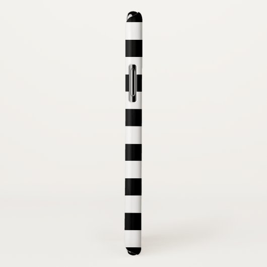 Monogram Zwart Wit Stripe Circle Modern Trendy Case-Mate iPhone Case (Achterkant / rechts)