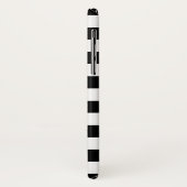 Monogram Zwart Wit Stripe Circle Modern Trendy Case-Mate iPhone Case (Achterkant/links)