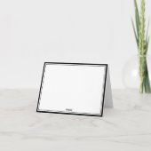 Monogram zwart wit van het bureau van nota Kaart (Achterkant)