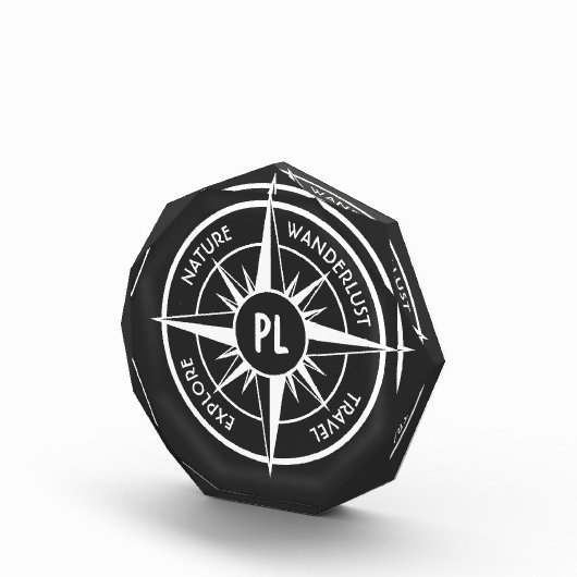 Monogram zwart-wit van het embleem van de ster van fotoblokken (Rechts)