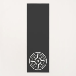 Monogram zwart-wit van het embleem van de ster van yogamat