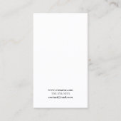 Monogram zwart-wit visitekaartje (Achterkant)