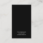Monogram zwart-wit visitekaartje (Achterkant)
