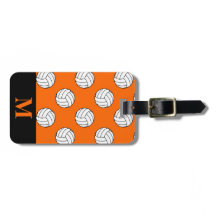 Monogram Zwart Wit Volleybal Ballen, Sinaasappel