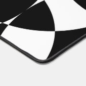 Monogram zwart-witte bloem mandala mosaic bureaumat (Hoek)