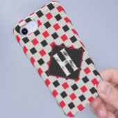 Monogram zwarte buffelplaat Case-Mate iPhone case