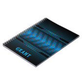 Monogram zwarte en blauwe koolstofvezel notitieboek (Linkerzijde)