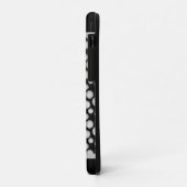 Monogram zwarte en grijze pols Case-Mate iPhone case (Achterkant/links)