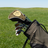 Monogram zwarte goudluipaard Afdrukken Cheetah Pri Golfheadcover (Insitu)