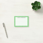 Monogram Zwarte Honingraat op Mintgroen Post-it® Notes (Kantoor)