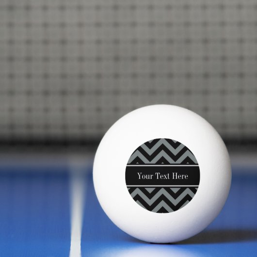 Monogram zwarte houtskool, zwarte groene zwarte na pingpongbal (Net)