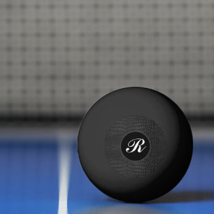 Monogram Zwarte Krokodillenleerprint Pingpongbal