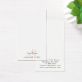 Monogram zwarte roze die juwelen tentoonstellen Ka Visitekaartje (Bureau)