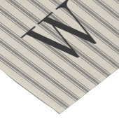 Monogram zwarte toneelstrips | Moderne bosbouw Korte Tafelloper (Hoek)