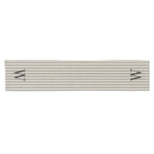 Monogram zwarte toneelstrips | Moderne bosbouw Korte Tafelloper (Horizontaal)
