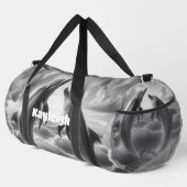 Monogram Zwarte & Witte Dolfijnen Oceaan | Plunjezak (Rechterhoek)