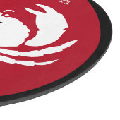 Monogram zwarte witte krab snijplank (Hoek)