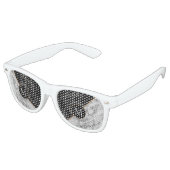 Monogram Zwarte Witte Marmeren Aviator Zonnebril (Gekanteld)