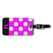 Monogram Zwarte Witte Volleybalballen, Roze