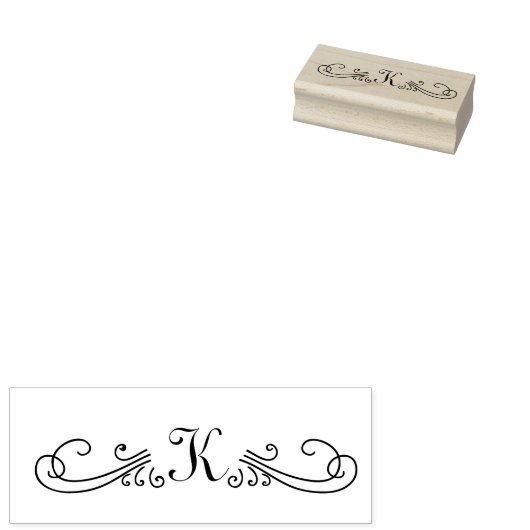 Monogram zwembril Rubber Kunststempel Rubberstempel (Gestempeld)