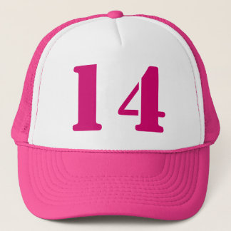 Monograma de encargo plantilla en blanco número 14 trucker pet