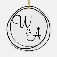 Monograma para casal Estilo Rústico