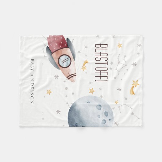 Monogramboeien voor het kotteren van buitenruimtes fleece deken (Voorkant (Horizontaal))