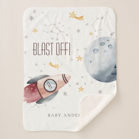 Monogramboeien voor het kotteren van buitenruimtes sherpa deken (Voorkant)