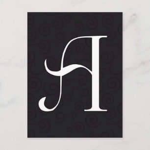 Monogrambrief A Briefkaart