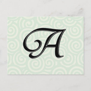 Monogrambrief A Briefkaart
