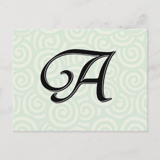 Monogrambrief A Briefkaart (Voorkant)