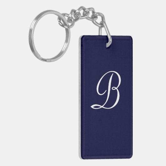 Monogrambrief B Sleutelhanger (Voorkant Links)