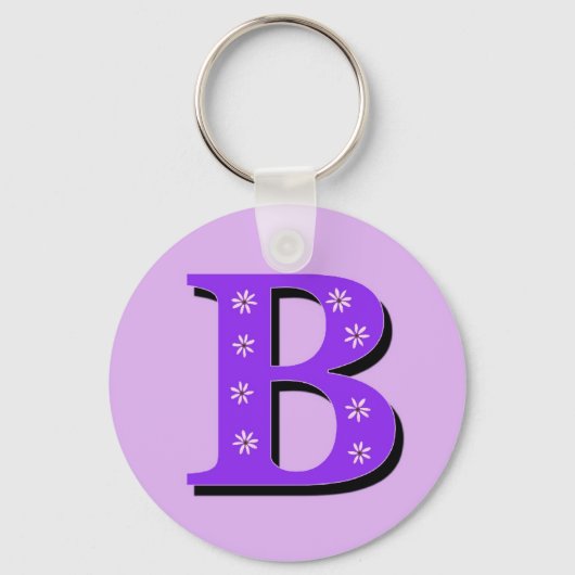 Monogrambrief B Sleutelhanger (Voorkant)
